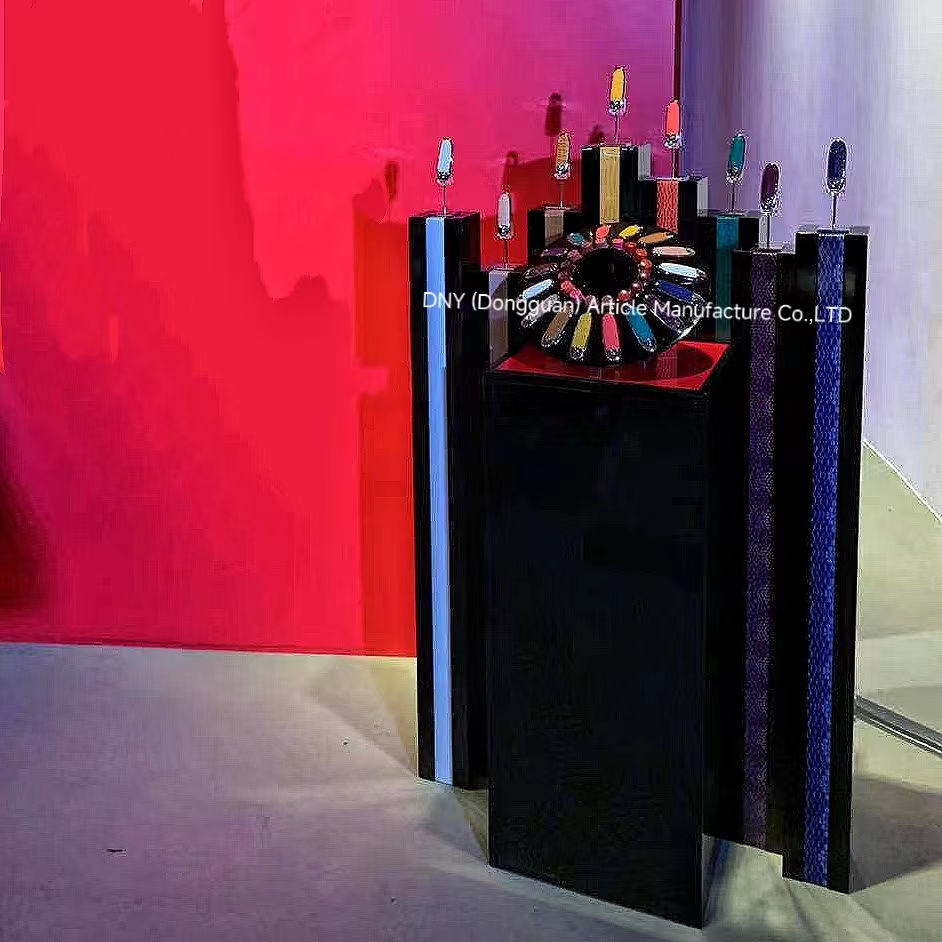 Guerlain pop-up shop high-end acrylic lipstick display props