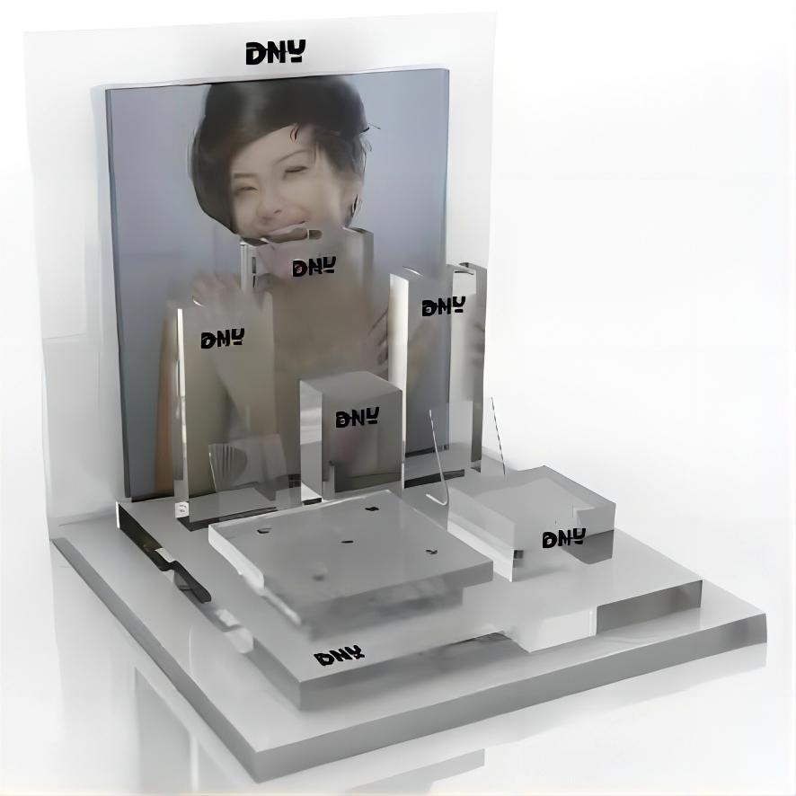 Factory custom design acrylic watch display set Transparent acrylic watch display base Jack type watch display stand